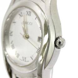Gucci Ivory Stainless Steel 5500 L Women's Wristwatch 27MM