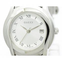 Gucci Ivory Stainless Steel 5500 L Women's Wristwatch 27MM