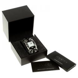 Pre Owned Gucci White Stainless Steel Signoria Horsebit 116.3 Women's Wristwatch 25 mm