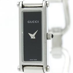 Pre Owned Gucci Black Stainless Steel 1500 L Women's Wristwatch 12MM
