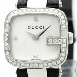 Gucci Mother of Pearl Stainless Steel Diamond G-Gucci Women's Wristwatch 24MM