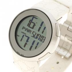 Pre Owned Gucci Silver Stainless Steel I- Digital 316L Women's Wristwatch 40 mm