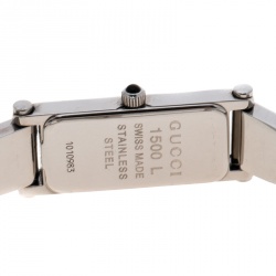 Pre Owned Gucci Black Stainless Steel 1500L Women's Wristwatch 12MM
