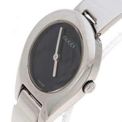 Pre Owned Gucci Black Stainless Steel 6700L Women's Wristwatch 25MM