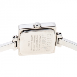 Gucci Black Stainless Steel 1900L Women's Wristwatch 19 mm