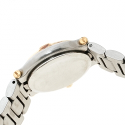 Gucci Cream Two-Tone Stainless Steel 9000L Women's Wristwatch 25 mm