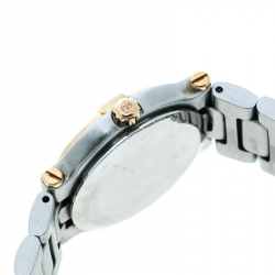 Gucci Cream Two-Tone Stainless Steel 9000L Women's Wristwatch 25 mm
