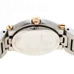 Gucci Cream Two-Tone Stainless Steel 9000L Women's Wristwatch 25 mm