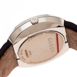 Gucci Silver Stainless Steel U-Play 129.4 Women's Wristwatch 35 mm