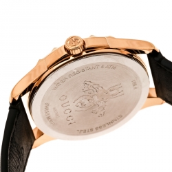 Pre Owned Gucci Green Gold Plated Stainless Steel Le Marché Des Merveilles 126.4 Women's Wristwatch 38 mm
