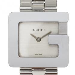 Gucci Cream Stainless Steel 3600J Women's Wristwatch 27MM