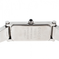 Pre Owned Gucci Blue Mother of Pearl Stainless Steel 1500 L Women's Wristwatch 12MM