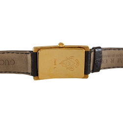 Gucci Silver Gold Plated 2600L Women's Wristwatch 19 mm