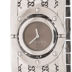 Gucci Bronze Stainless Steel Twirl 112 Women's Wristwatch 23 mm