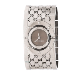 Gucci Bronze Stainless Steel Twirl 112 Women's Wristwatch 23 mm
