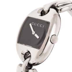 Gucci Black Stainless Steel Marina Chain 121.3 Women's Wristwatch 32MM