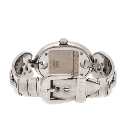 Gucci Black Stainless Steel Marina Chain 121.3 Women's Wristwatch 32MM