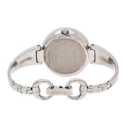 Gucci Metallic Beige Stainless Steel Guccissima 134.3 Women's Wristwatch 36 mm