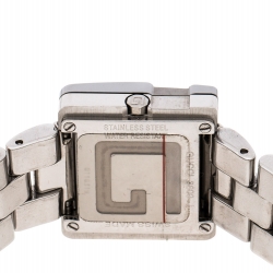 Pre Owned Gucci Black Stainless Steel 3600J Women's Wristwatch 26 mm