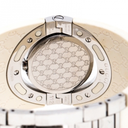 Gucci Black Stainless Steel Guccissima Monogram Twirl YA112520 Women's Wristwatch 23 mm