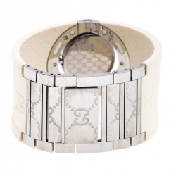 Gucci Black Stainless Steel Guccissima Monogram Twirl YA112520 Women's Wristwatch 23 mm