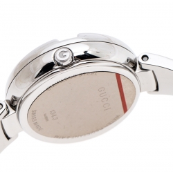 Gucci Metallic Beige Stainless Steel Guccissima 134.3 Women's Wristwatch 36 mm