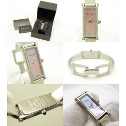 Pre Owned Gucci Pink MOP Stainless Steel 1500L Women's Wristwatch 15MM