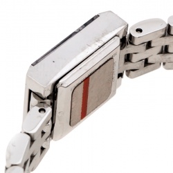 Gucci Black Stainless Steel G-Frame Diamonds 128.5 Women's Wristwatch 14 mm