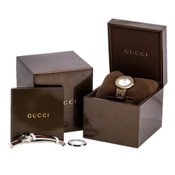 Gucci Silver Stainless Steel U-Play 129.4 Women's Wristwatch 35 mm