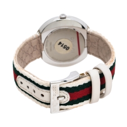 مملوكة مسبقًا Gucci Silver Stainless Steel U-Play 129.4 Women's Wristwatch 35 mm