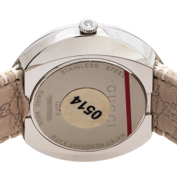 مملوكة مسبقًا Gucci Silver Stainless Steel U-Play 129.4 Women's Wristwatch 35 mm