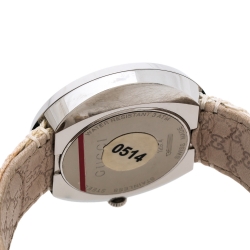 مملوكة مسبقًا Gucci Silver Stainless Steel U-Play 129.4 Women's Wristwatch 35 mm