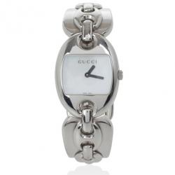 Gucci 121.5 MOP SS Marina Chain Womens Wristwatch 26 MM