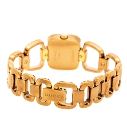 Gucci Mother of Pearl Gold Plated Stainless Steel G Series 125.5 Women's Wristwatch 24 mm