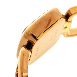 Gucci Mother of Pearl Gold Plated Stainless Steel G Series 125.5 Women's Wristwatch 24 mm