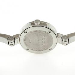 Pre Owned Gucci Flower SS Flower Silver Womens Wristwatch 26 MM