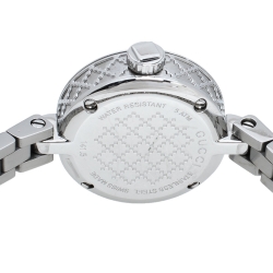 Pre Owned Gucci Mother Of Pearl Stainless Steel Diamantissima YA141503 Women's Wristwatch 22 mm