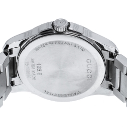 Pre Owned Gucci Grey Stainless Steel G-Timeless 126.4 Women's Wristwatch 27 mm