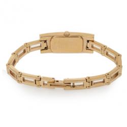 Gucci Yellow Gold Plated Stainless Steel 3900L Womens Wristwatch 34 MM
