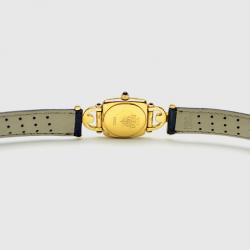 Gucci SS Leather Womens Wristwatch 21 MM