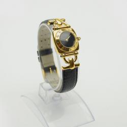 Gucci SS Leather Womens Wristwatch 21 MM