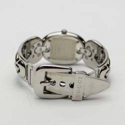 Pre Owned Gucci 121.5 MOP Stainless Steel Ladies Wristwatch 32 MM