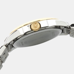 Pre Owned Gucci Mother of Pearl Diamond Two Tone Stainless Steel G-Timeless YA126513  Women's Wristwatch 27 mm