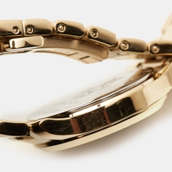 Gucci Silver Gold Plated Stainless Steel G-Timeless YA126576 Women's Wristwatch 27 mm
