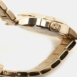 Gucci Silver Gold Plated Stainless Steel G-Timeless YA126576 Women's Wristwatch 27 mm