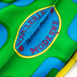 Pre Owned Hermes Multicolor Printed Silk  Bovclerie Moderne Square Scarf