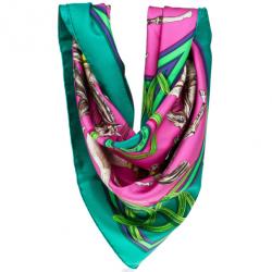 Pre Owned Hermes La Ronde Des Jockeys Square Scarf