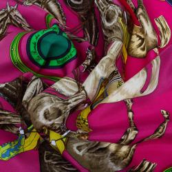 Pre Owned Hermes La Ronde Des Jockeys Square Scarf