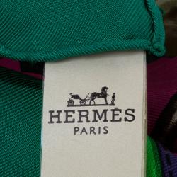 Pre Owned Hermes La Ronde Des Jockeys Square Scarf