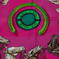 Pre Owned Hermes La Ronde Des Jockeys Square Scarf